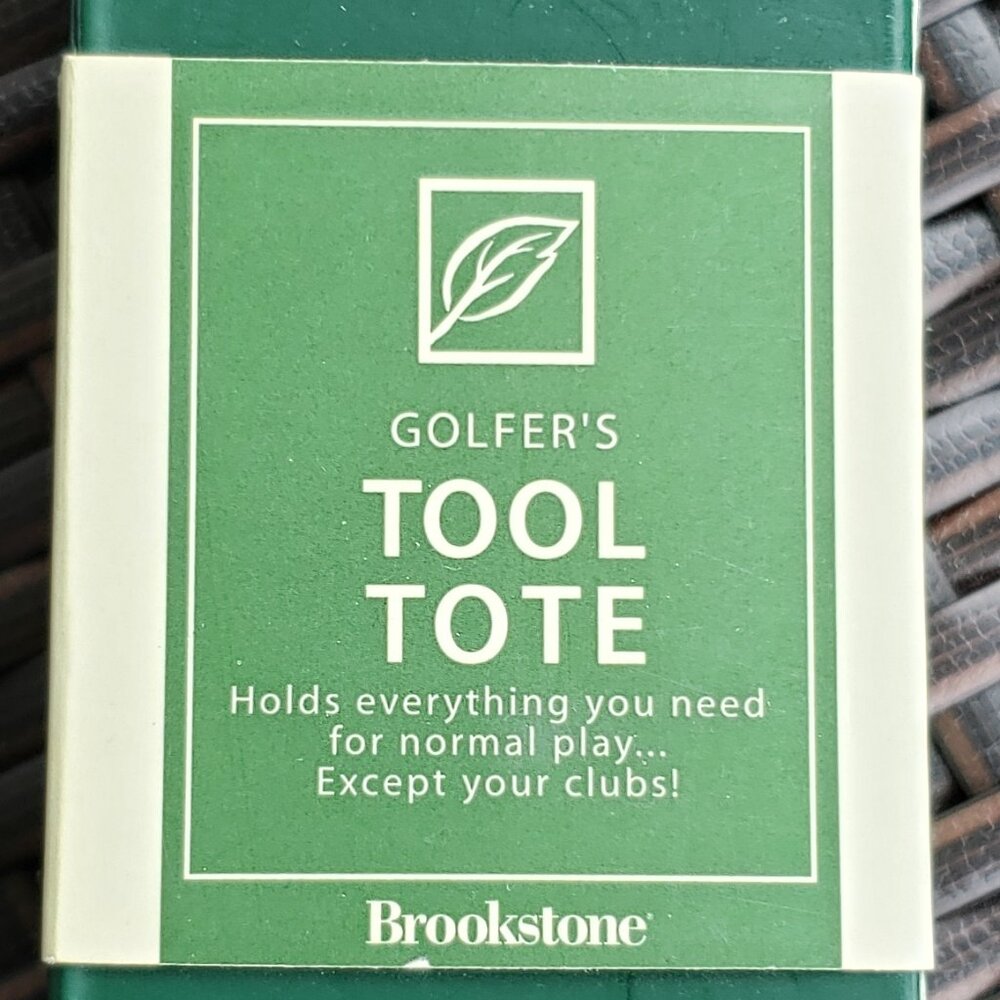 NWT Brookstone Golfer's Tool Tote